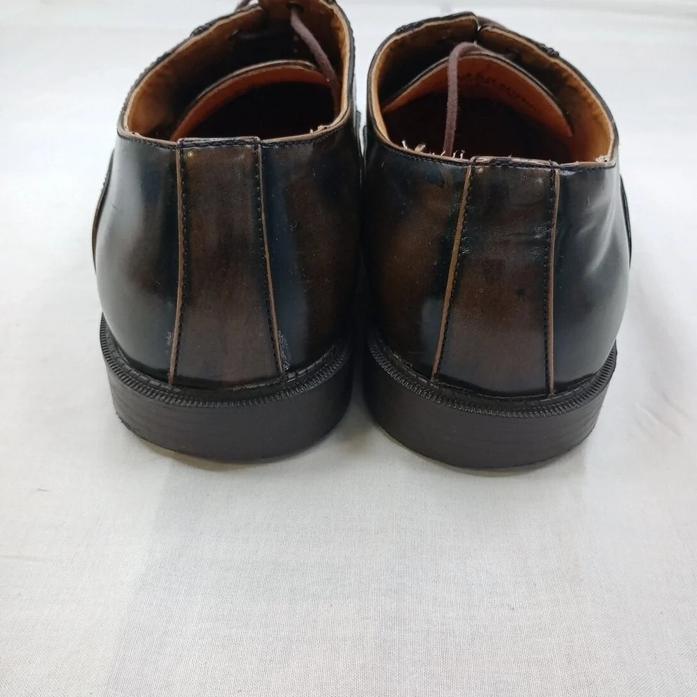 Antonio Cerrelli Men's 6424 Faux Leather Lace Up Dress Size 12 Shoes Brown Taupe